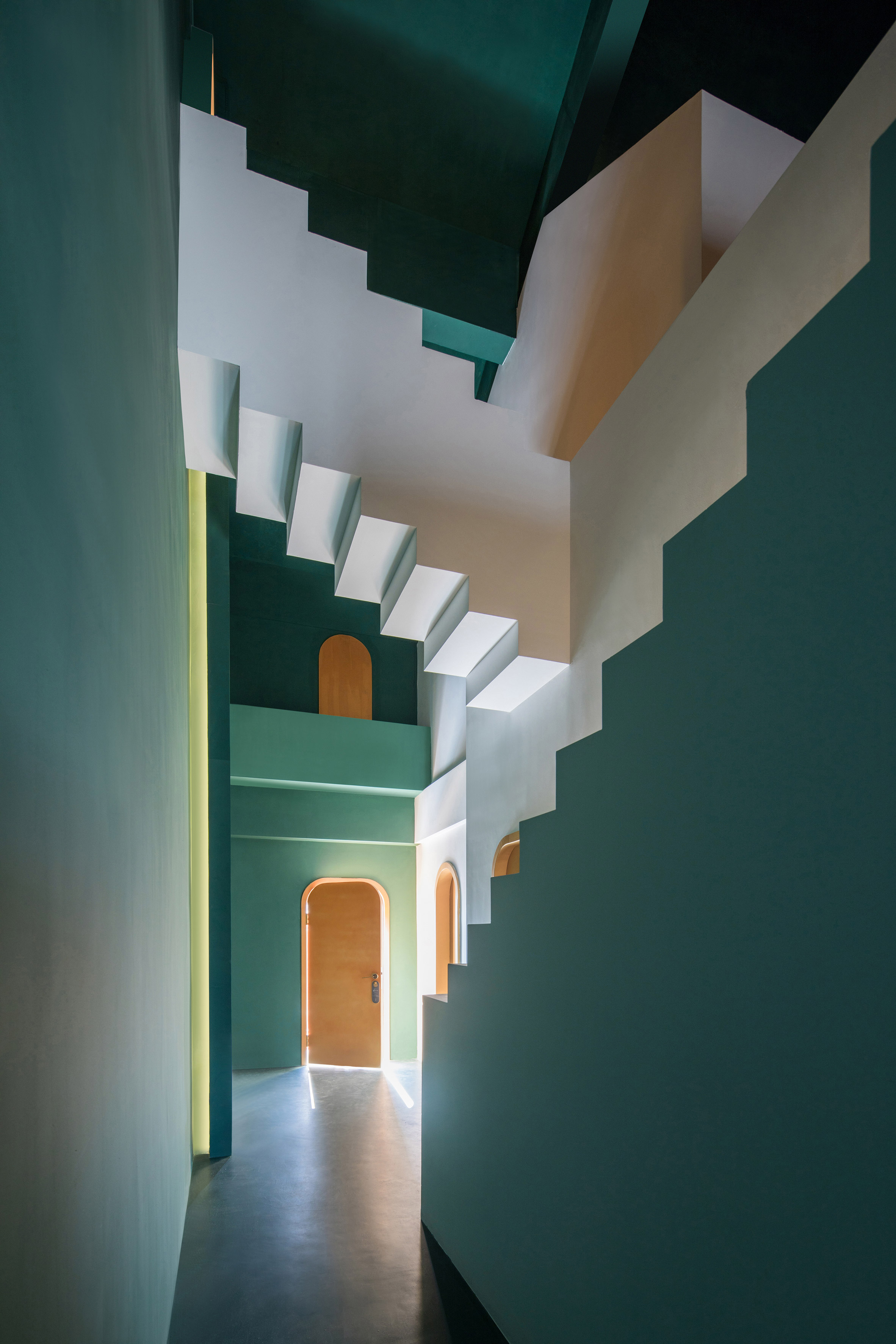 stairs，hotel，Studio 10，Interior，