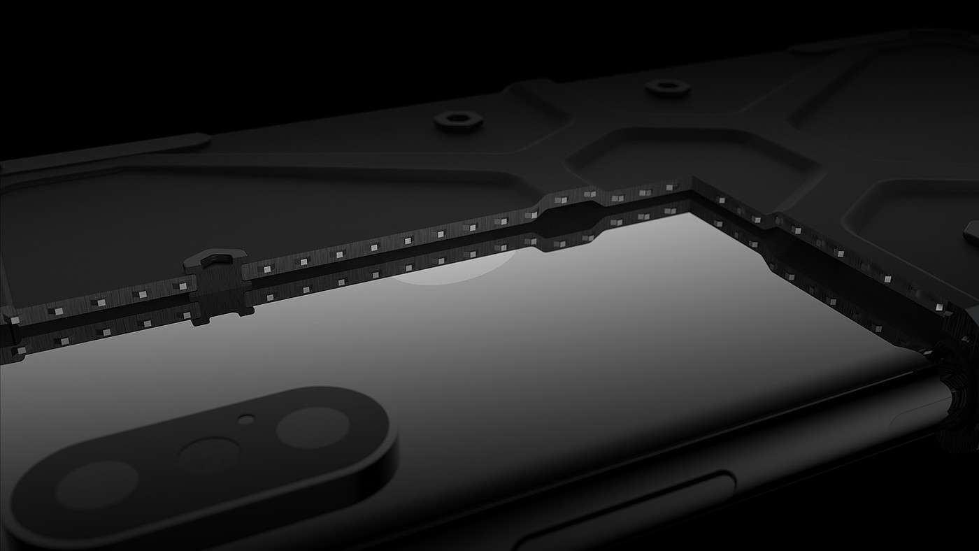 C60 structure，Stiffener，Intramembrane injection molding，Tripartite，outdoors，Mobile phone shell，