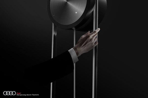 audi，time，clock，Pendulum clock，