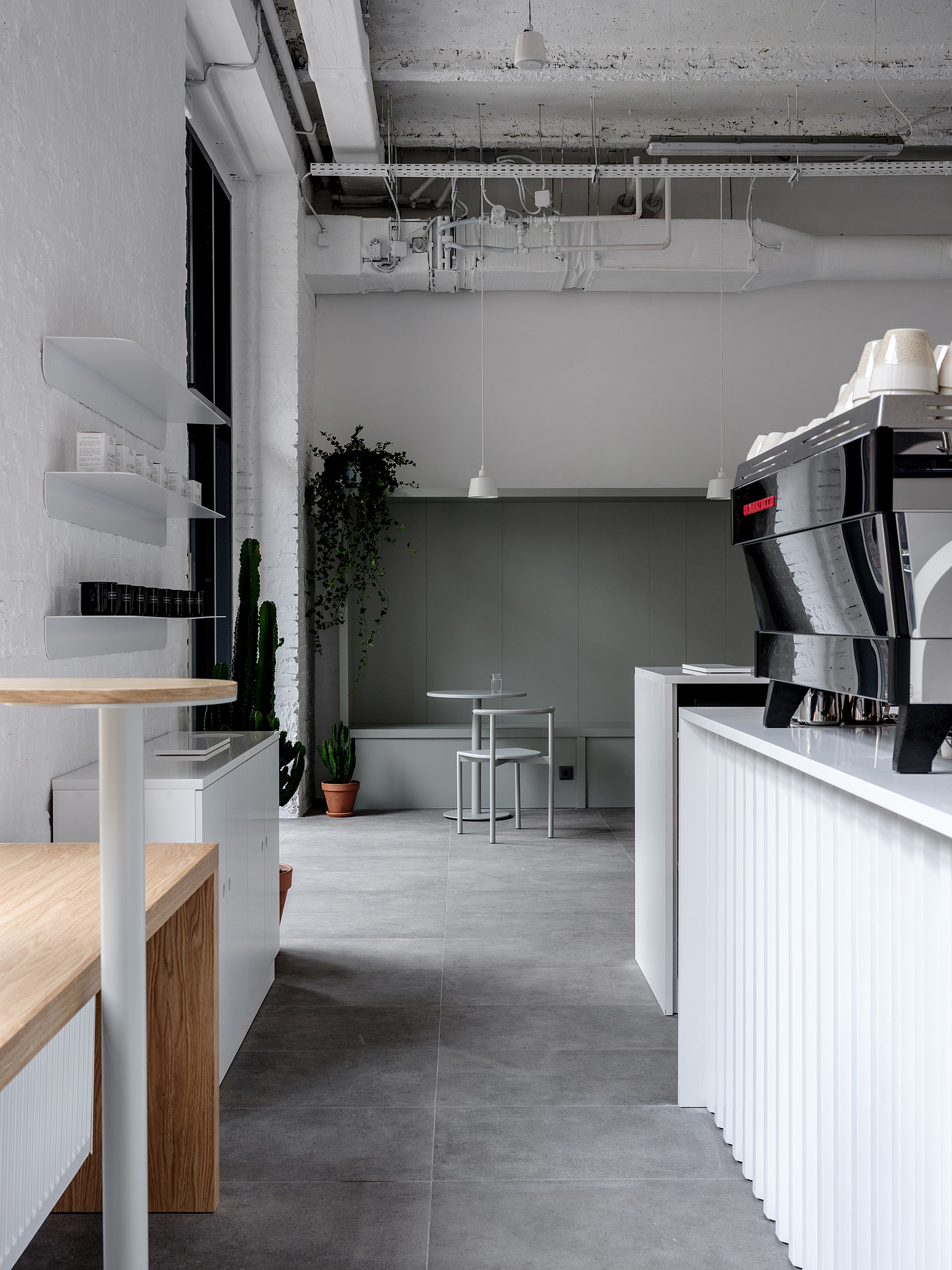 coffee shop，renovation，white，Ascending，
