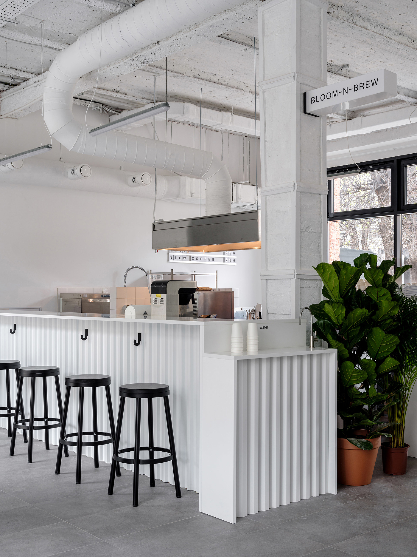 coffee shop，renovation，white，Ascending，