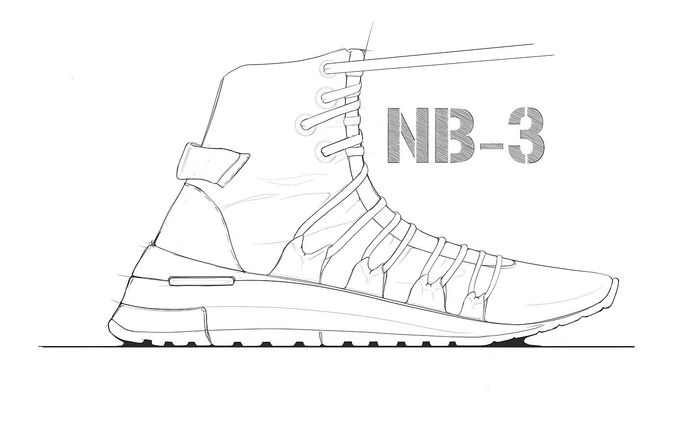 Hand drawn，sketch，shoes，W.I.P，