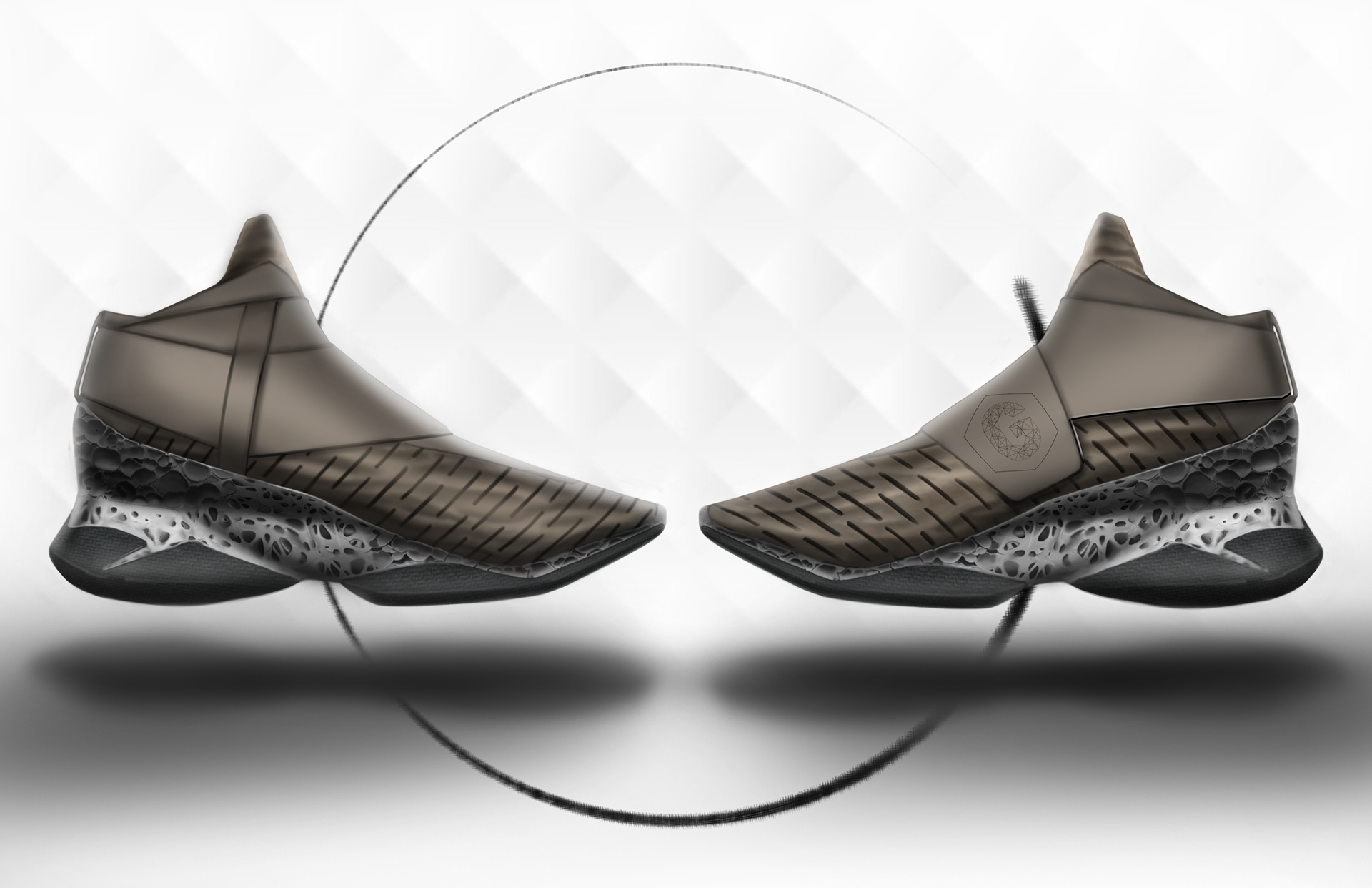 Hand drawn，sketch，shoes，W.I.P，