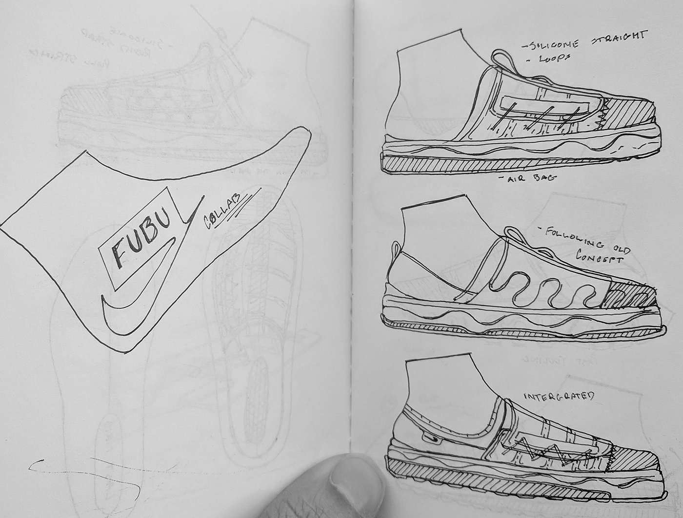 Hand drawn，sketch，shoes，W.I.P，