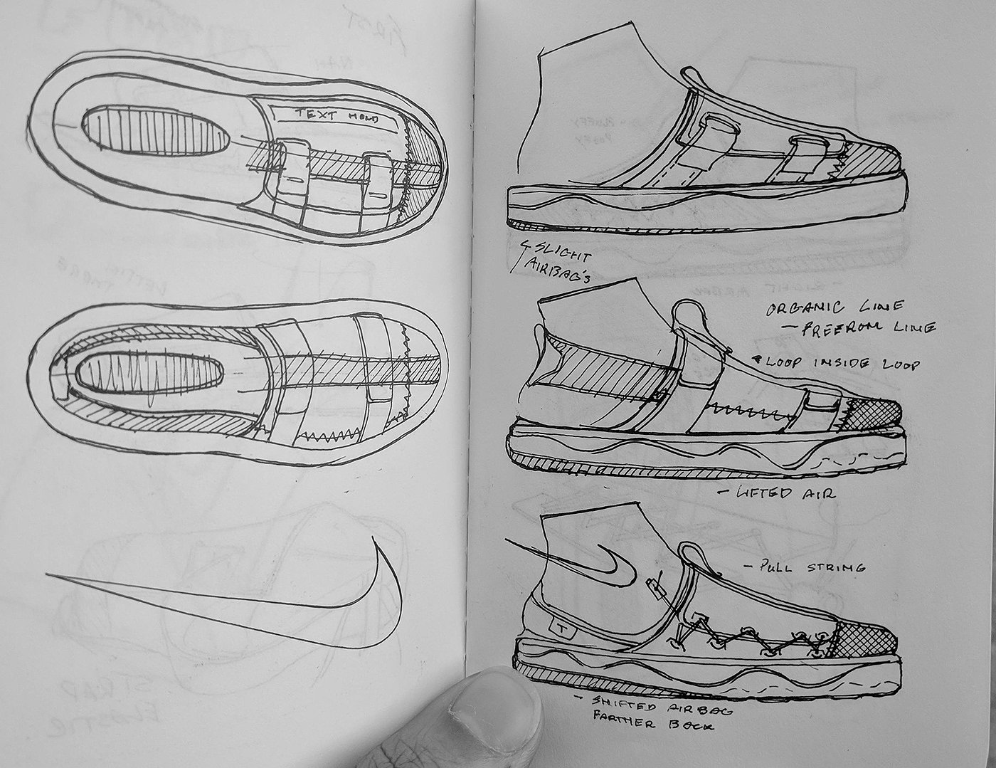 Hand drawn，sketch，shoes，W.I.P，