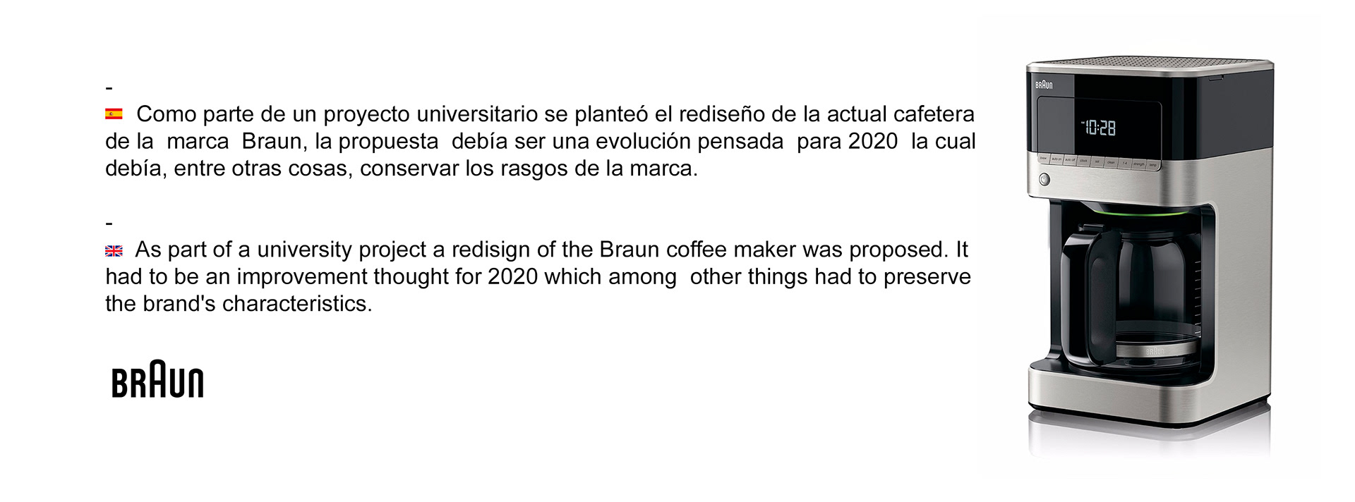 Braun's，Coffee machine，conceptual design，Household Electric Appliances，