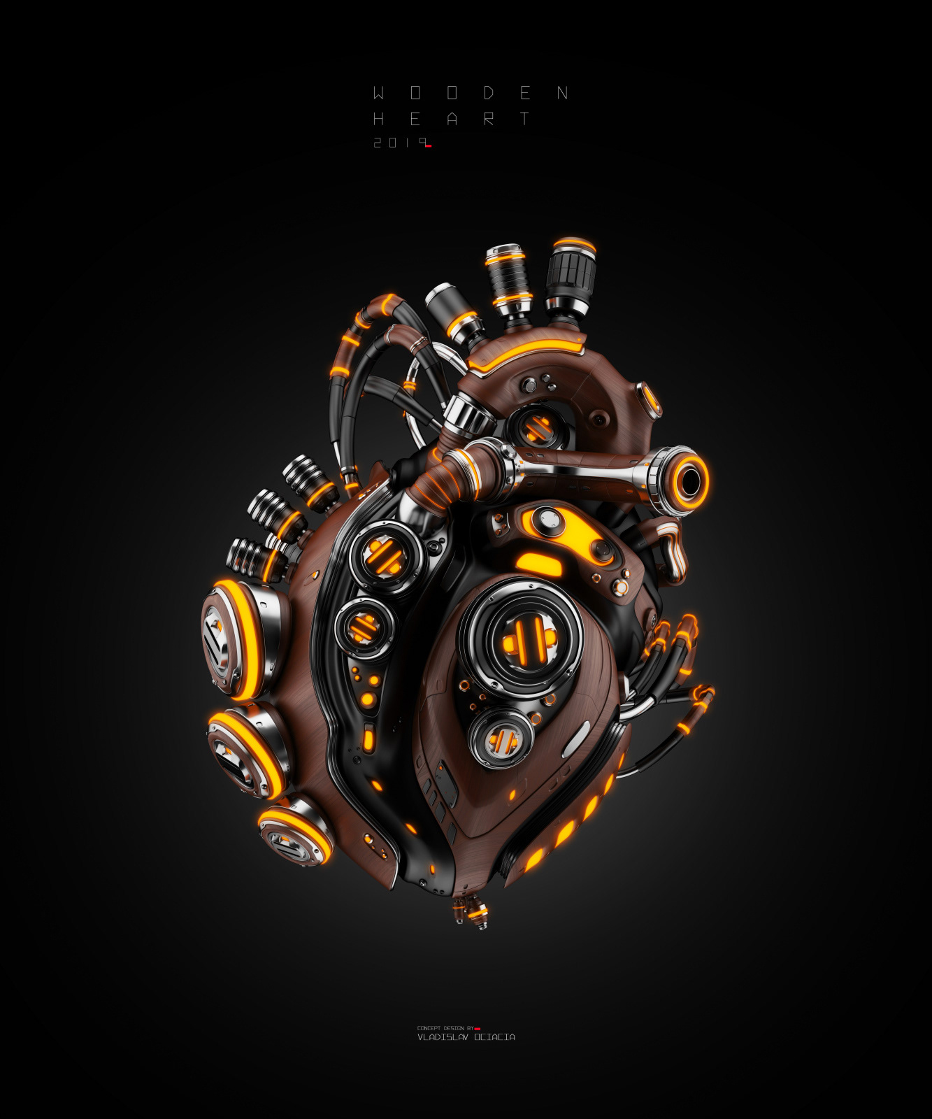 game，Render，Retro wooden heart，Mechanics，woodiness，heart，