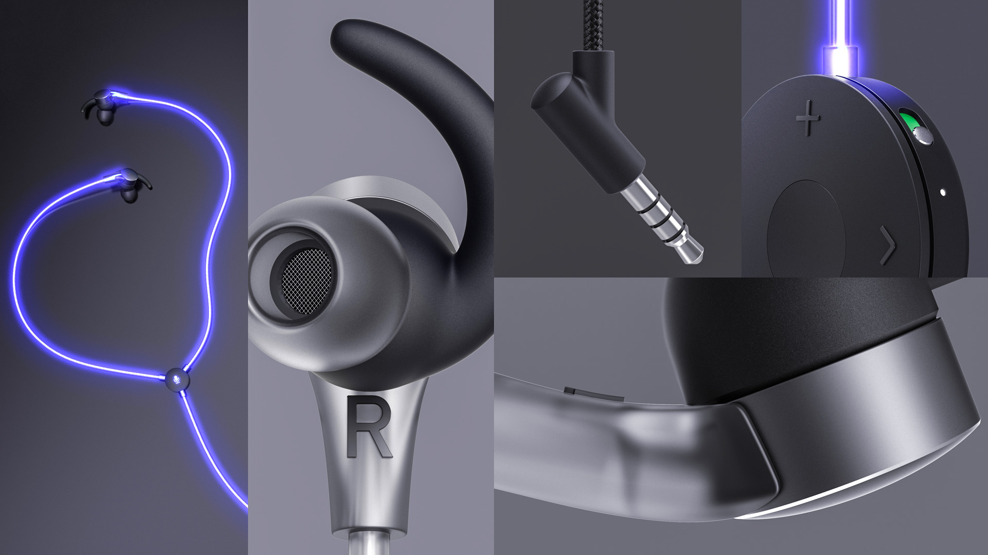 Glow，headset，laser，