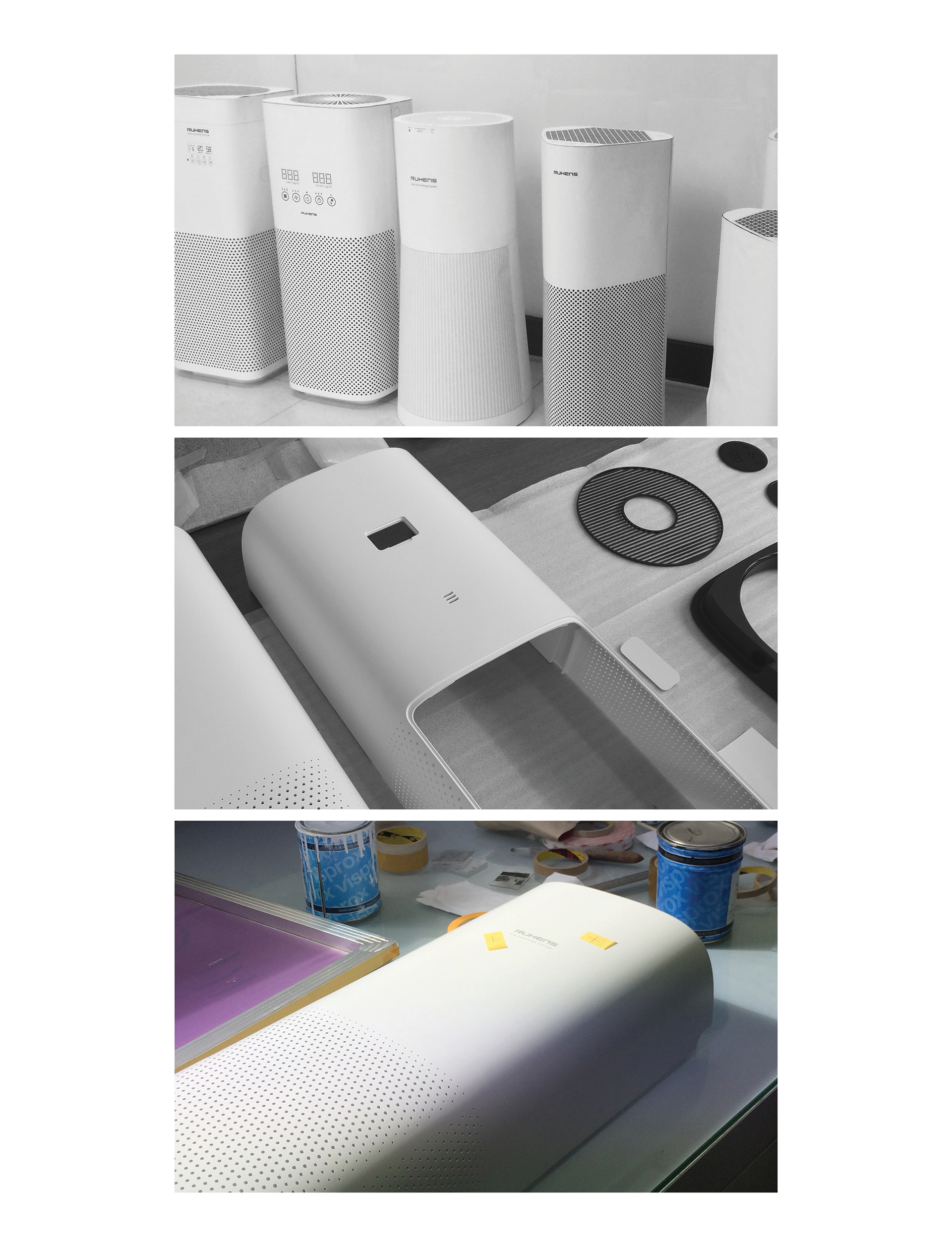 REST，air cleaner，white，