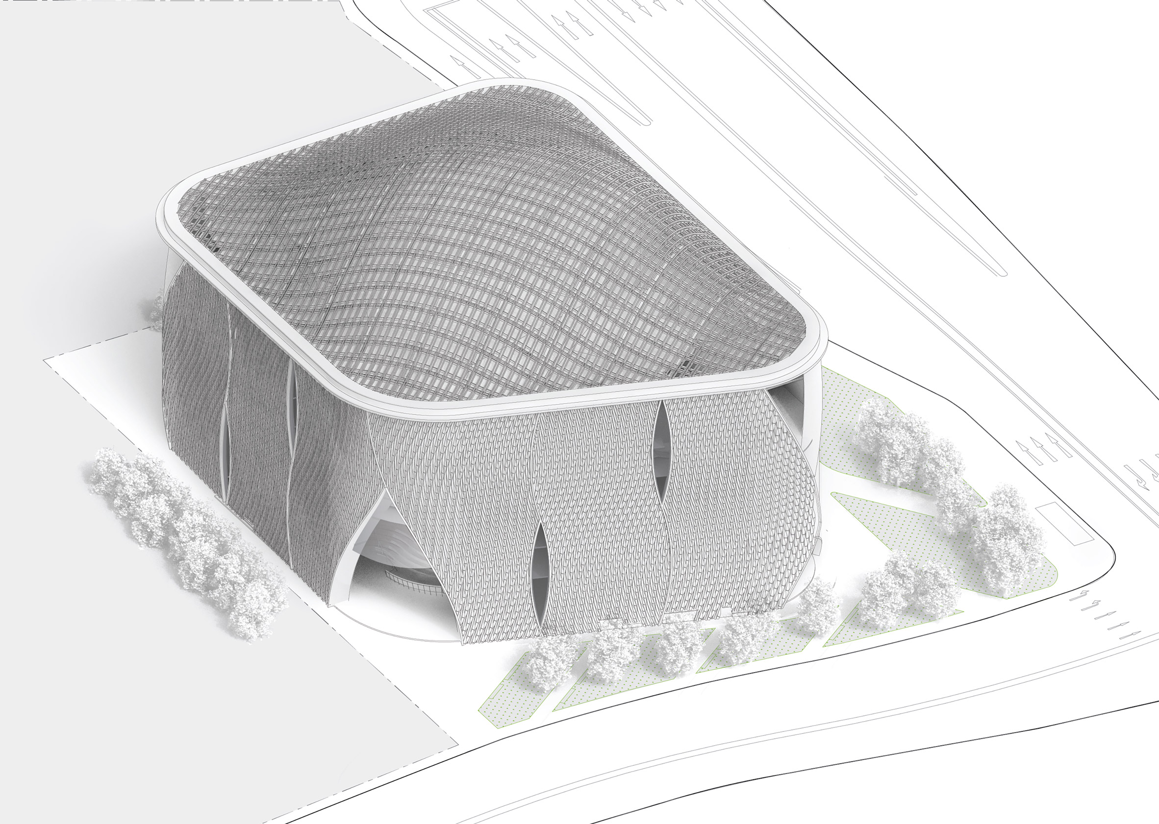 Aluminium，opera house，Revery Architecture，Hong Kong，Opera Center，