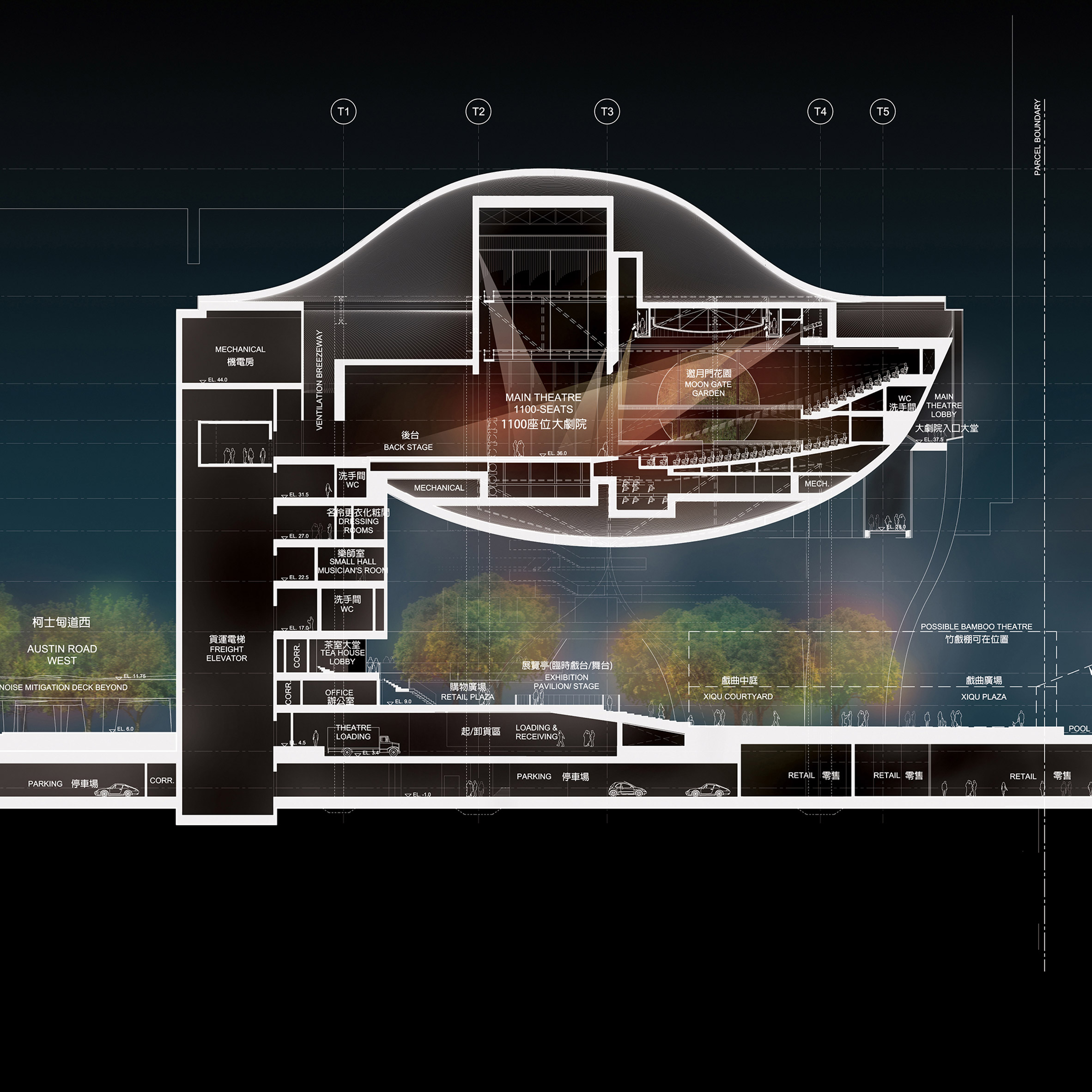 Aluminium，opera house，Revery Architecture，Hong Kong，Opera Center，