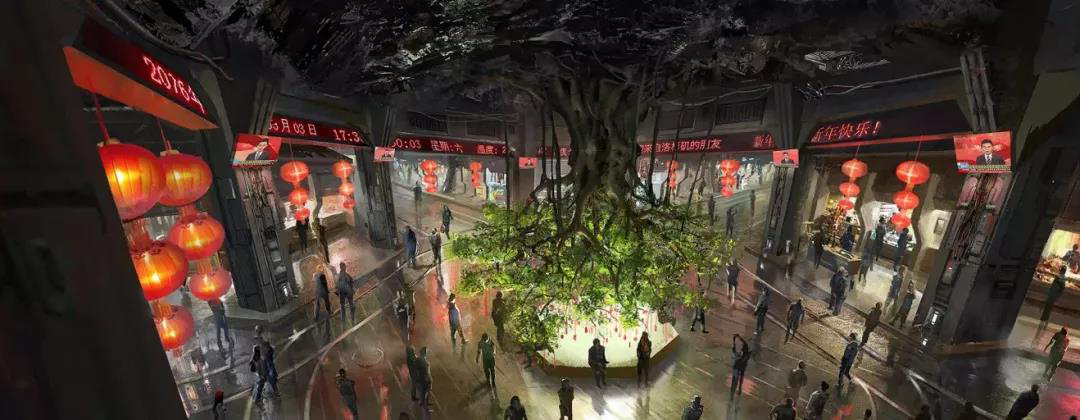 Hand drawn，vehicle，Automobile design，science fiction，Wandering the earth，Original painting，originality，