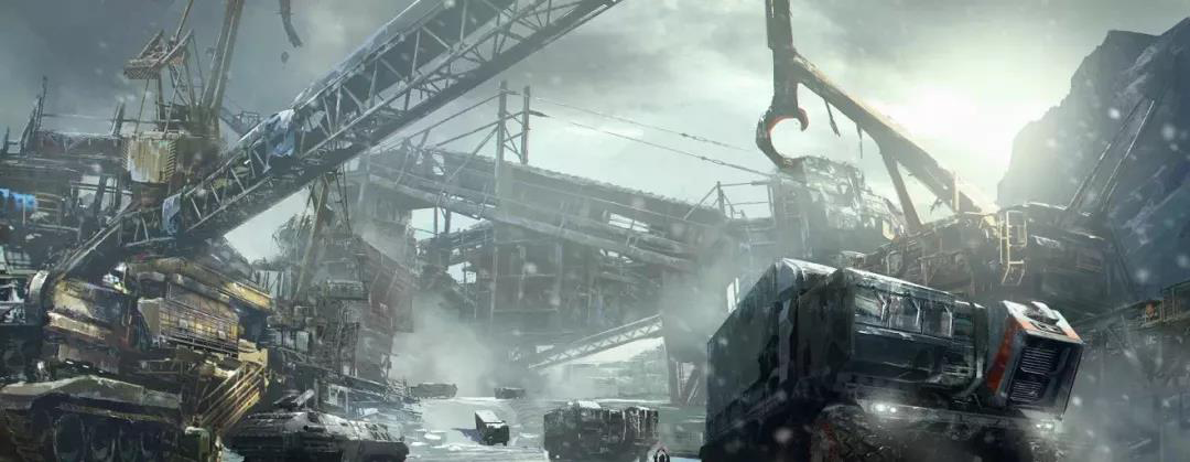 Hand drawn，vehicle，Automobile design，science fiction，Wandering the earth，Original painting，originality，