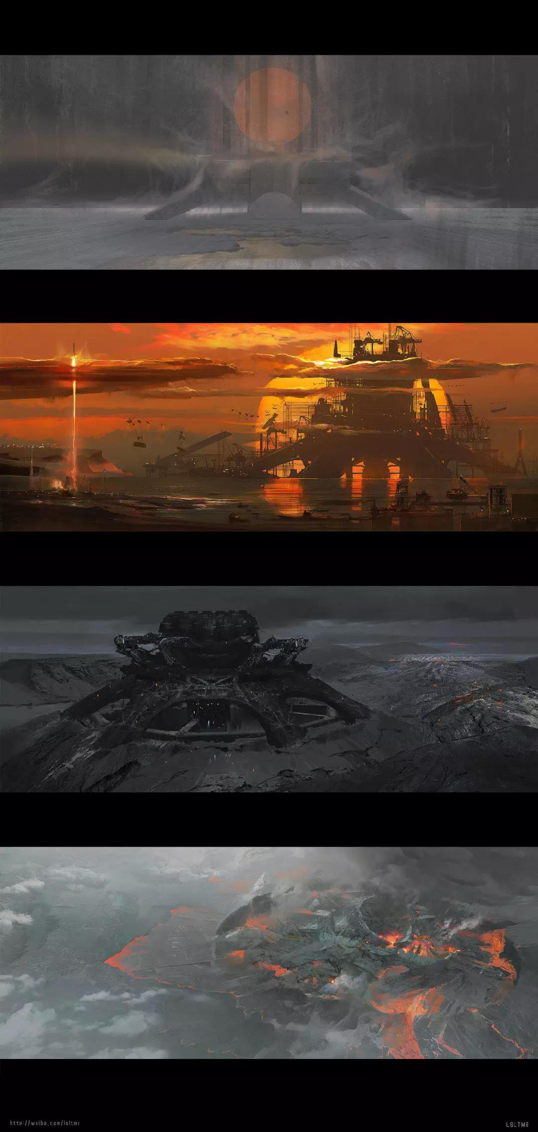 Hand drawn，vehicle，Automobile design，science fiction，Wandering the earth，Original painting，originality，