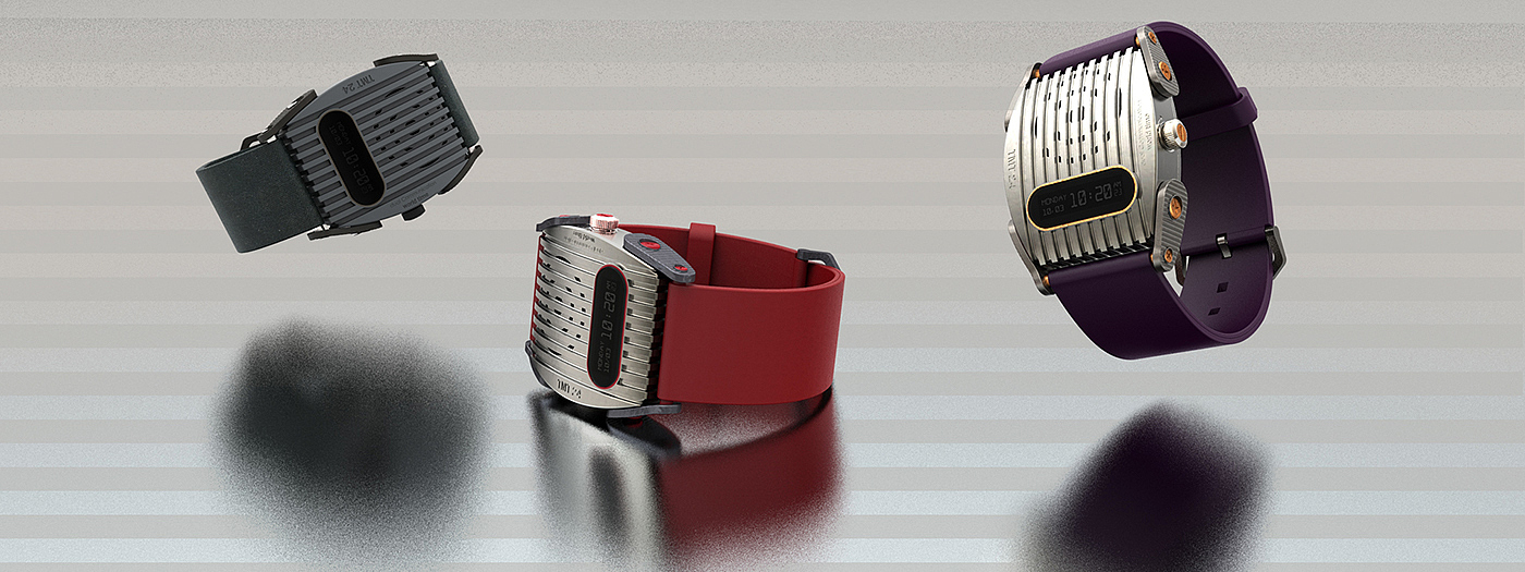 industrial design，Wrist watch，Abhishek Yenji，Digital intelligence，