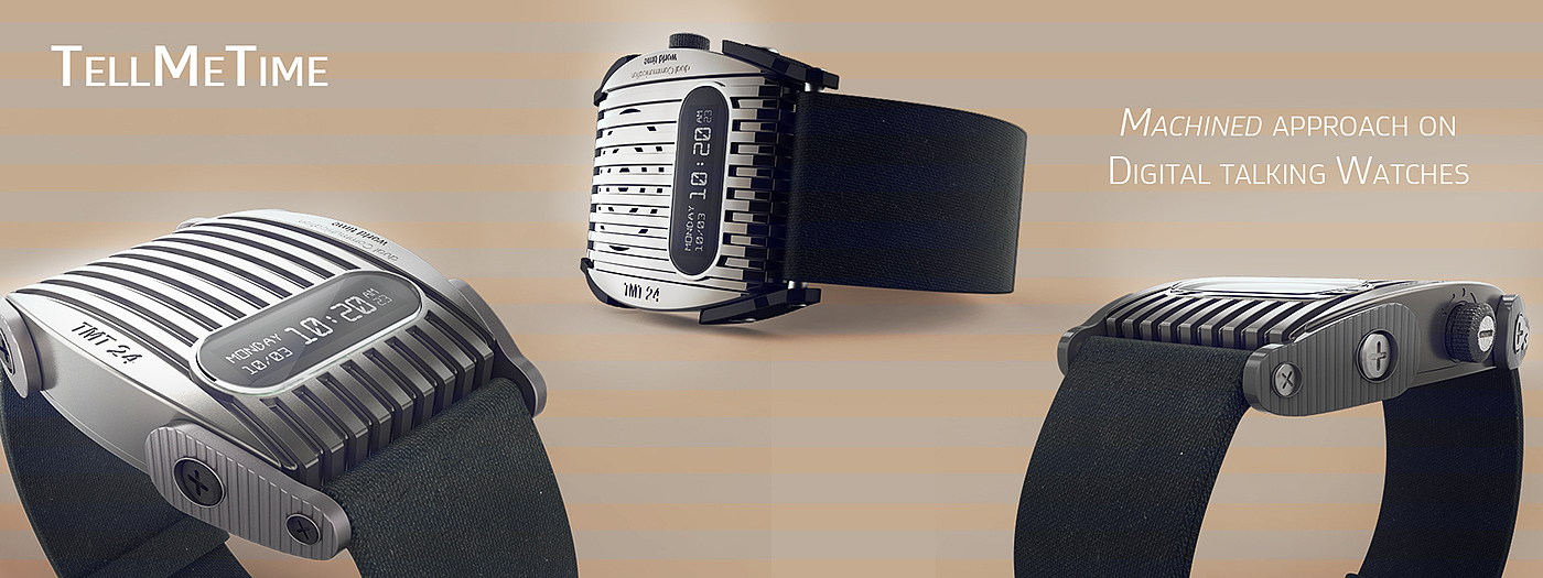 industrial design，Wrist watch，Abhishek Yenji，Digital intelligence，