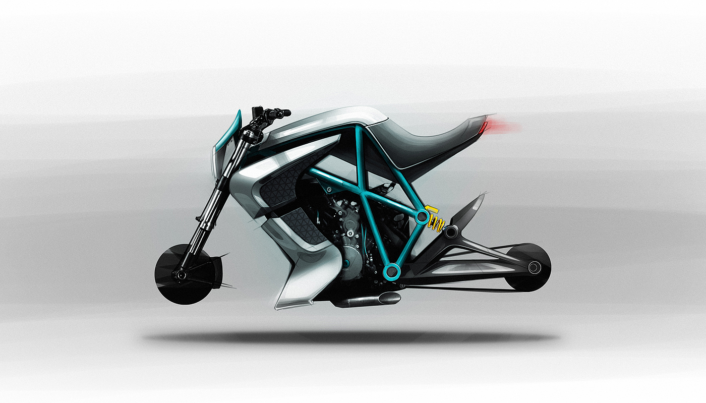 industrial design，design sketch，vehicle，Bicycle，