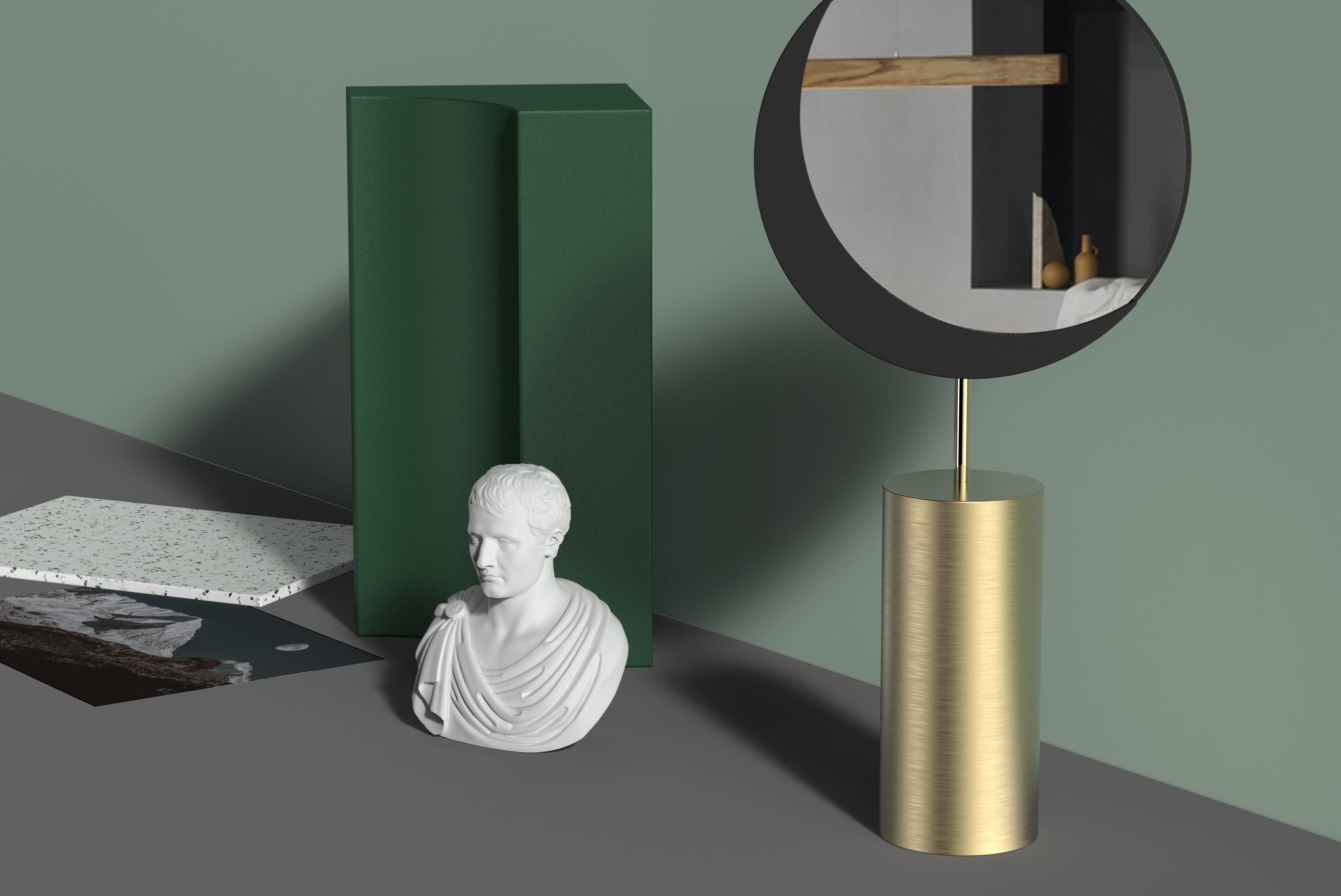 mirror，Home Furnishing，month，Minimalist，