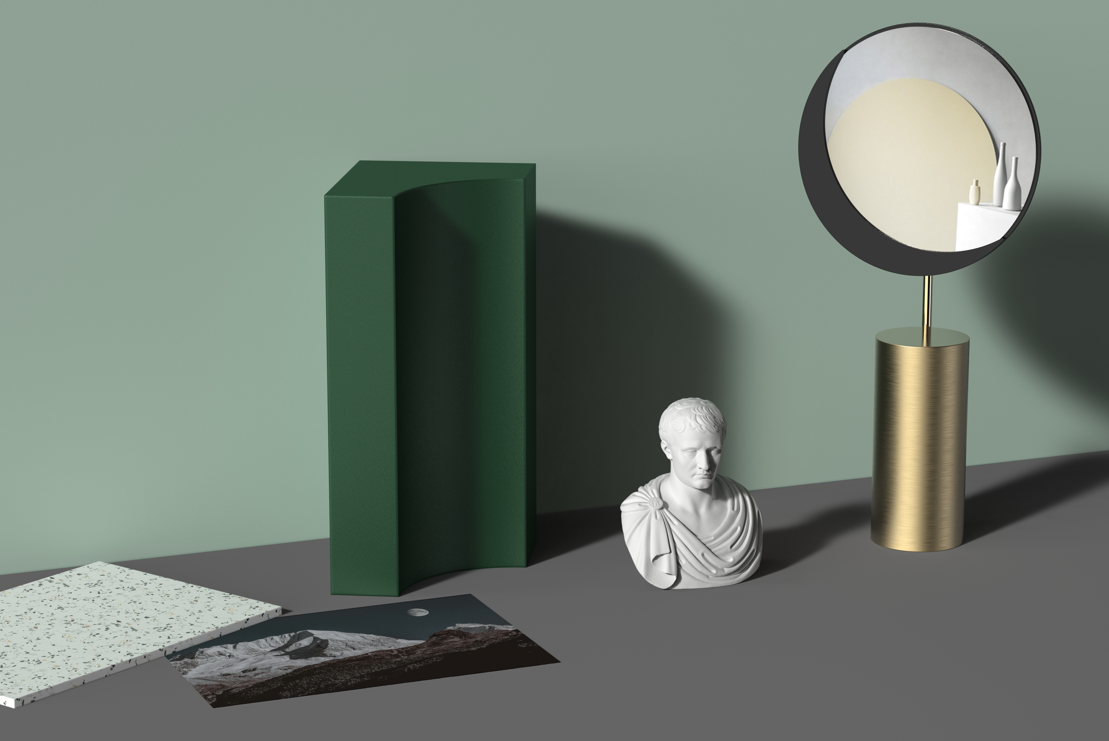 mirror，Home Furnishing，month，Minimalist，