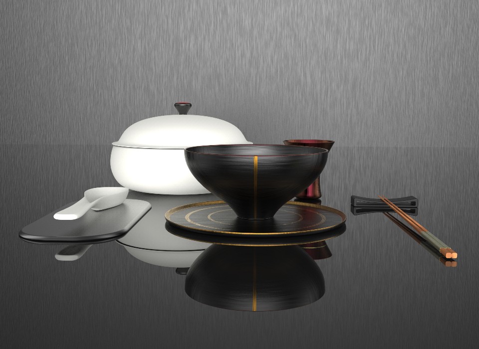 Porcelain and metal，