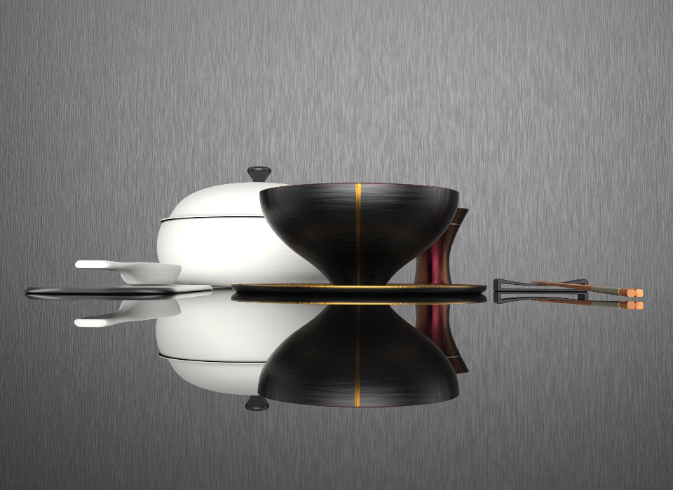 Porcelain and metal，