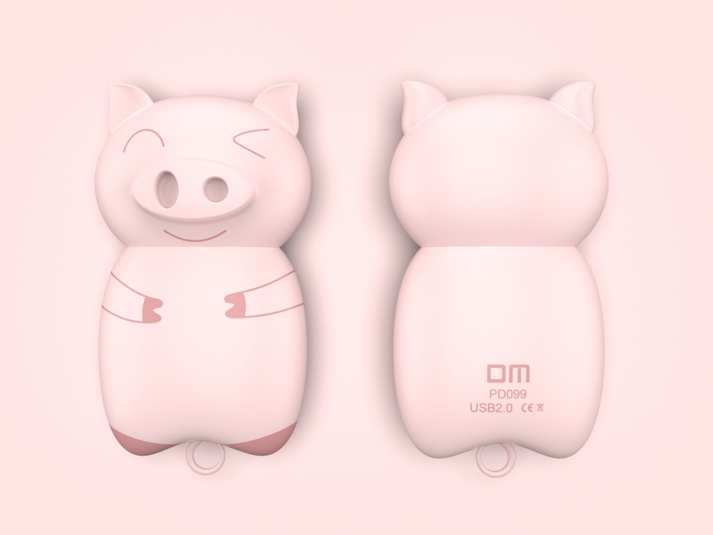 Year of the pig，USB drive，lovely，the Chinese zodiac，two thousand and nineteen，girl student，Pink，Little pig，
