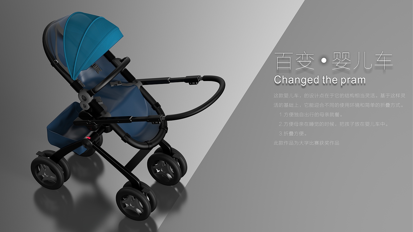 A stroller device that can be used in different scenes，