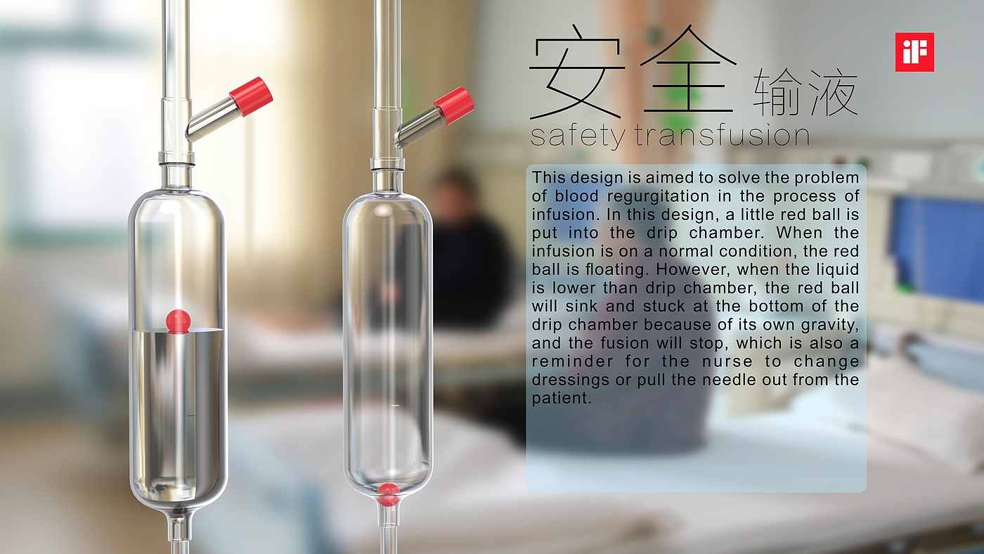 Design of a safe infusion set for preventing blood return，