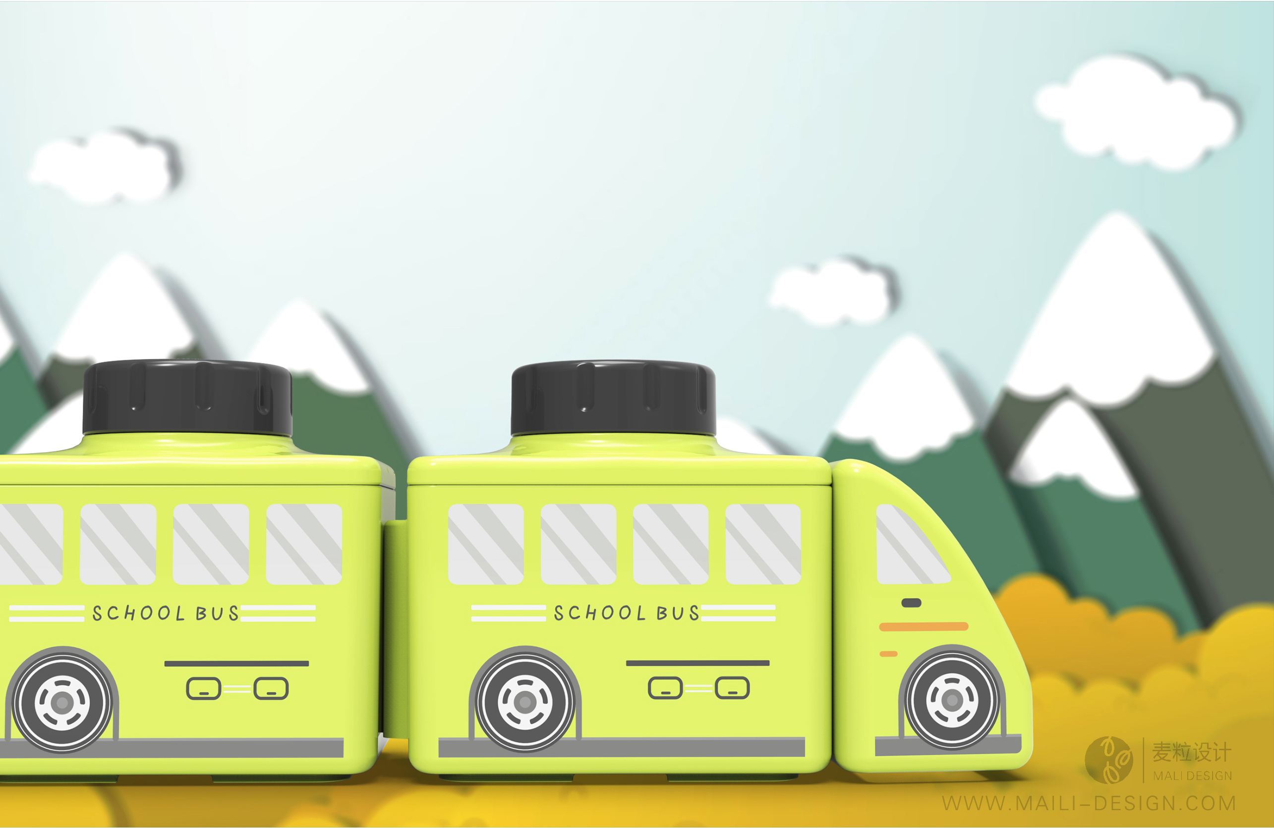 Portable，Milk powder box，Cartoon，children，automobile，