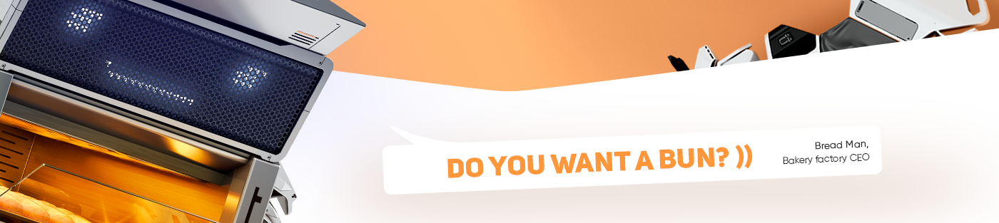 bread，bake，BREAD MAN，robot，