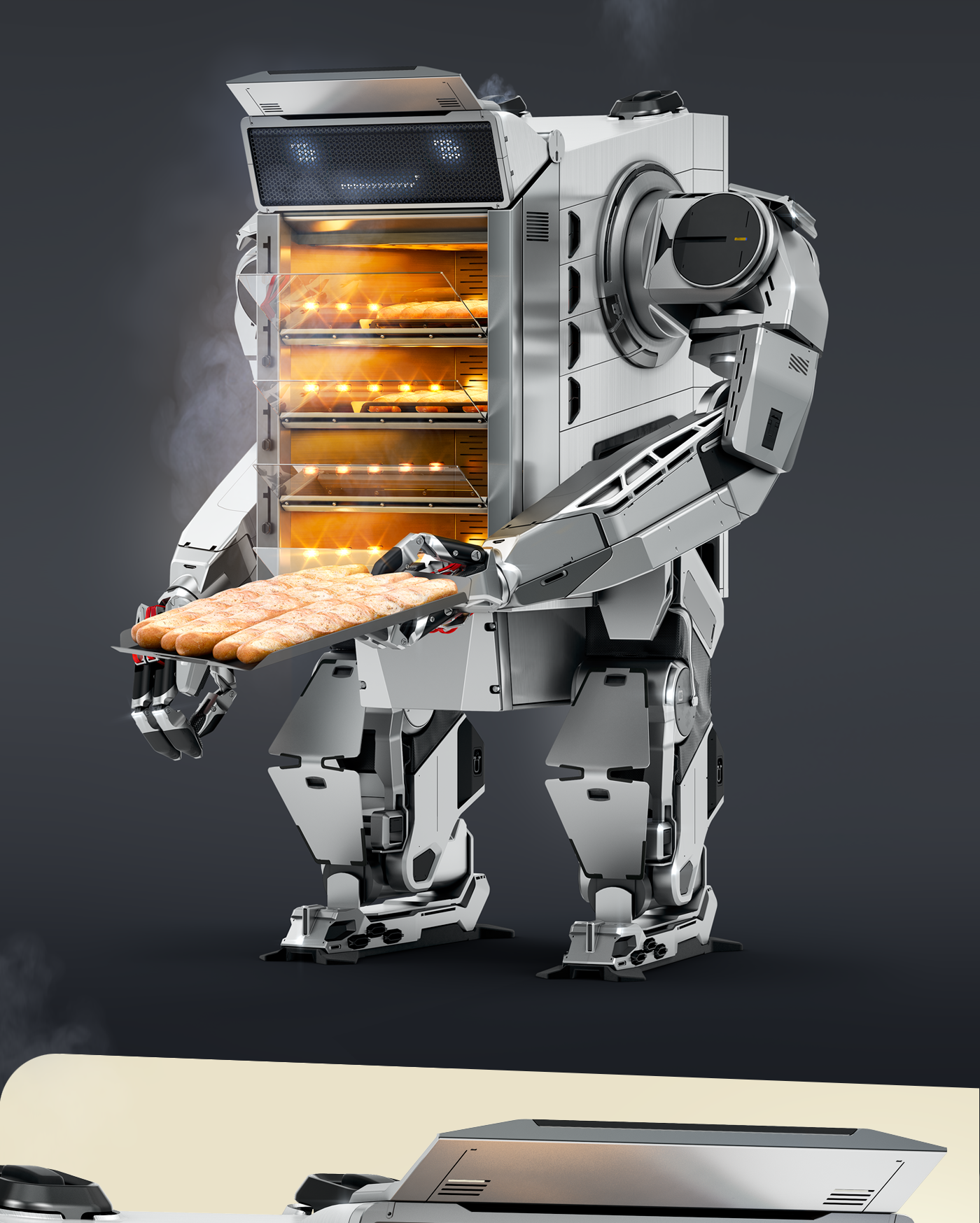 bread，bake，BREAD MAN，robot，