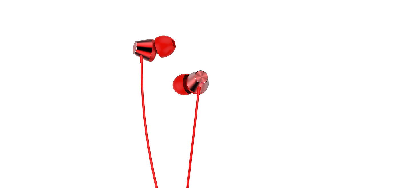 Metal CD pattern wired earphone，