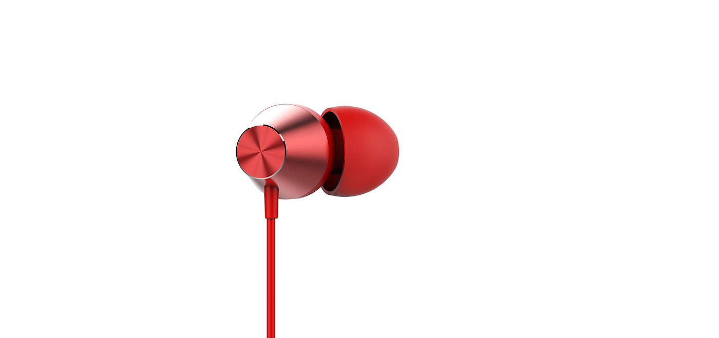 Metal CD pattern wired earphone，