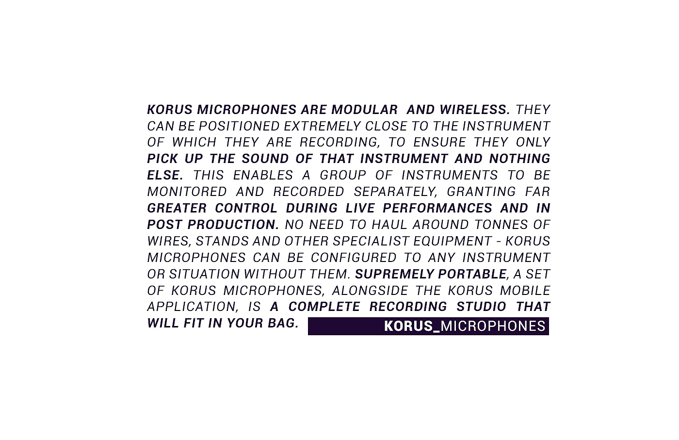 Microphone，wireless，korus，