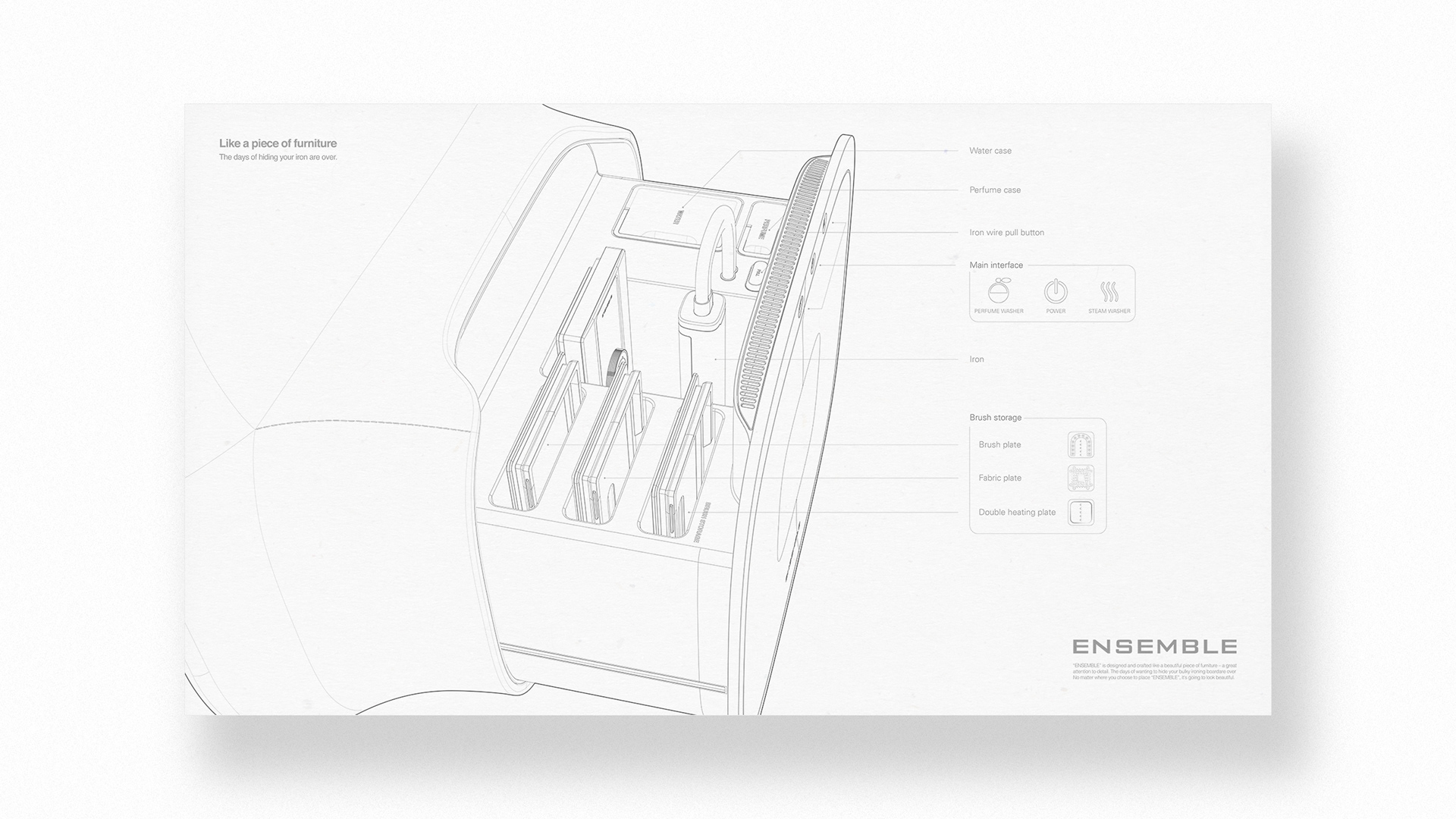 furniture，Iron，Full-length mirror，ENSEMBLE，