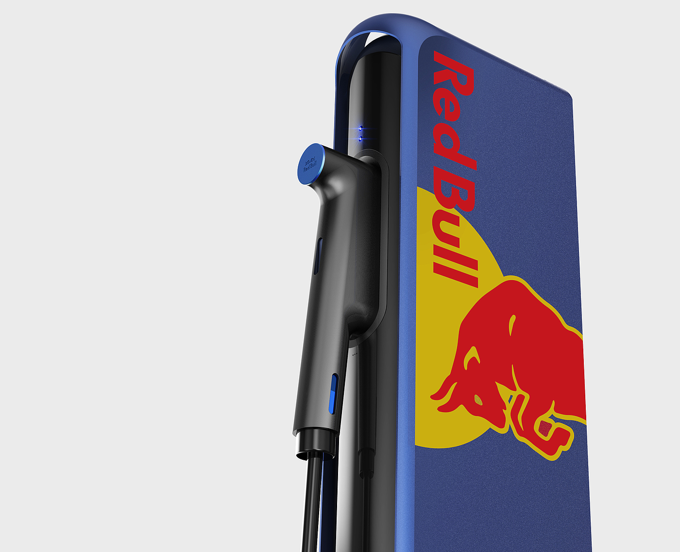 Electric vehicle，Charging pile，Red Bull，