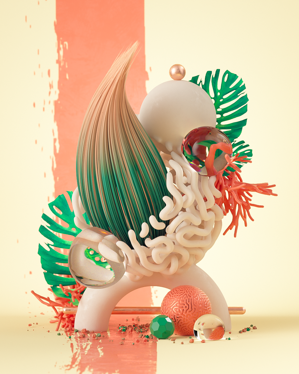 Art，modeling，c4d，