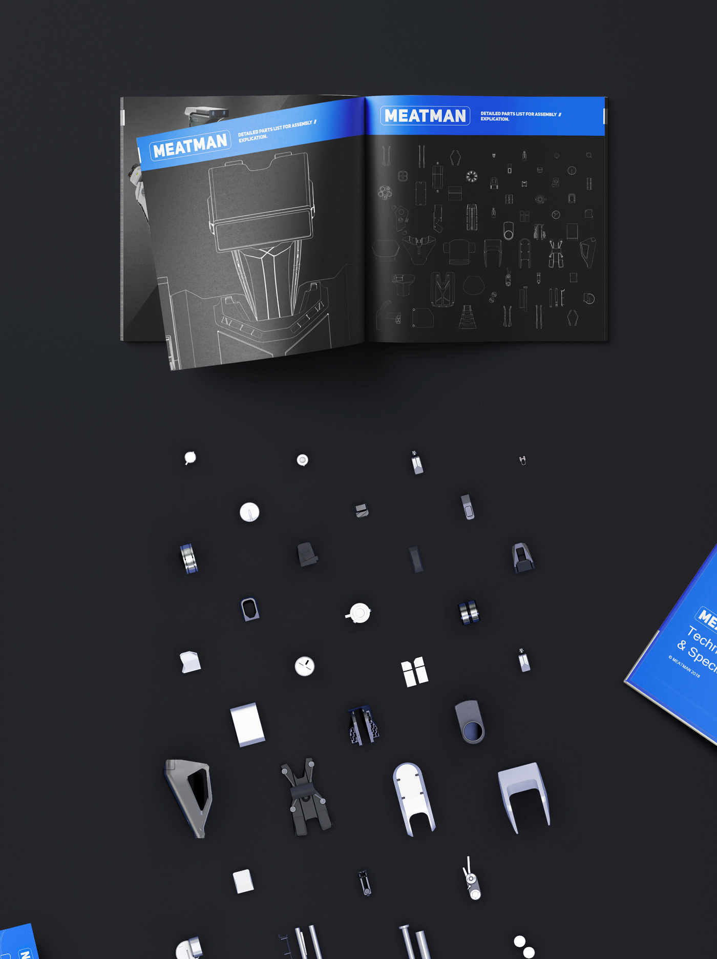 robot，food，Meat Man，