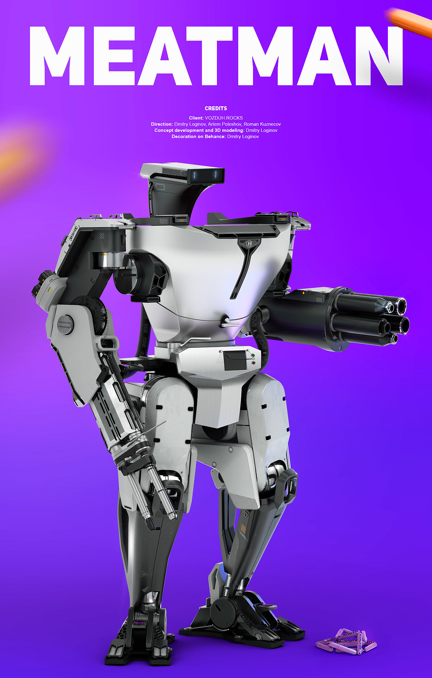 robot，food，Meat Man，