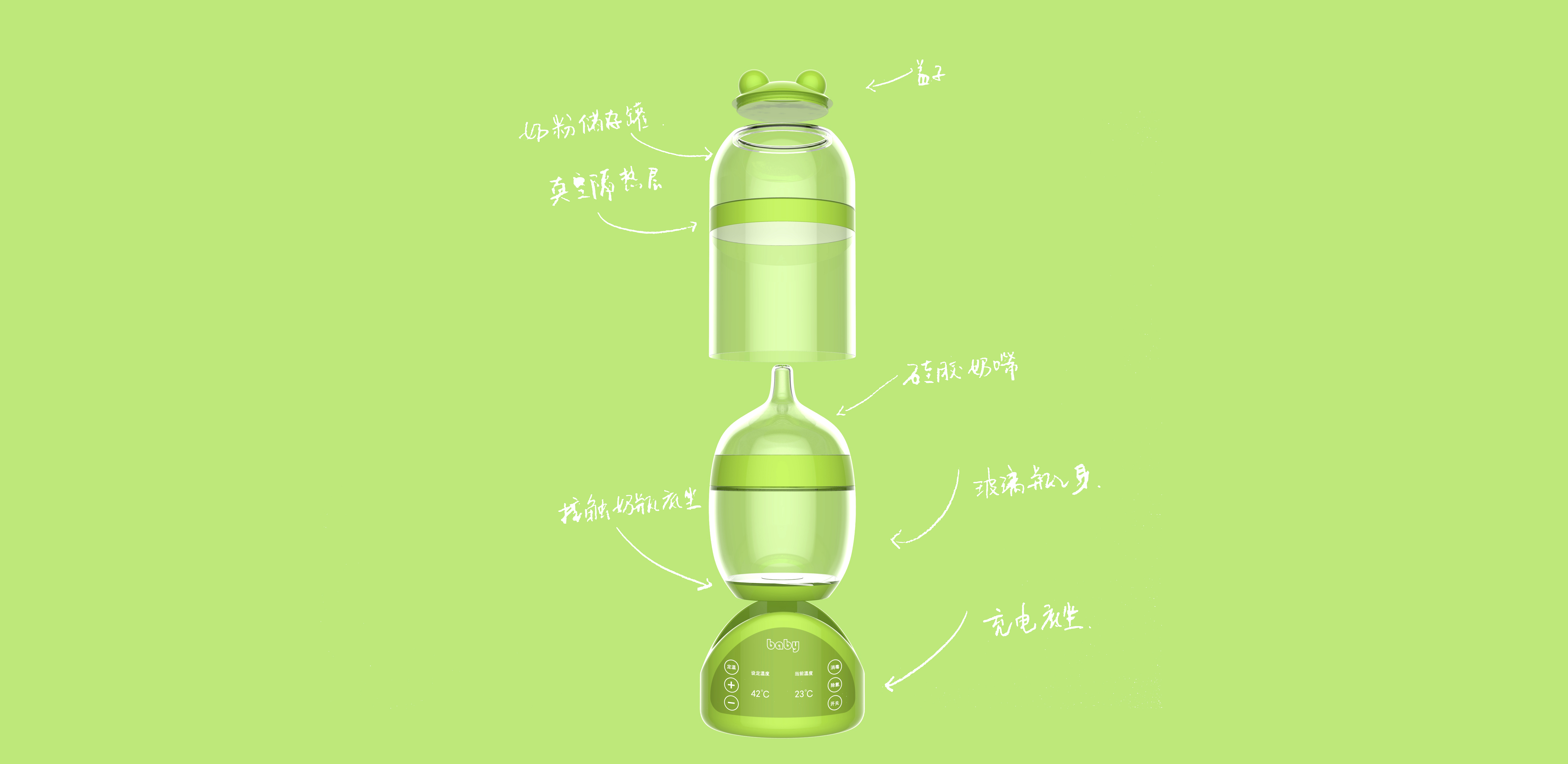 Mother is a good helper for milking at night，