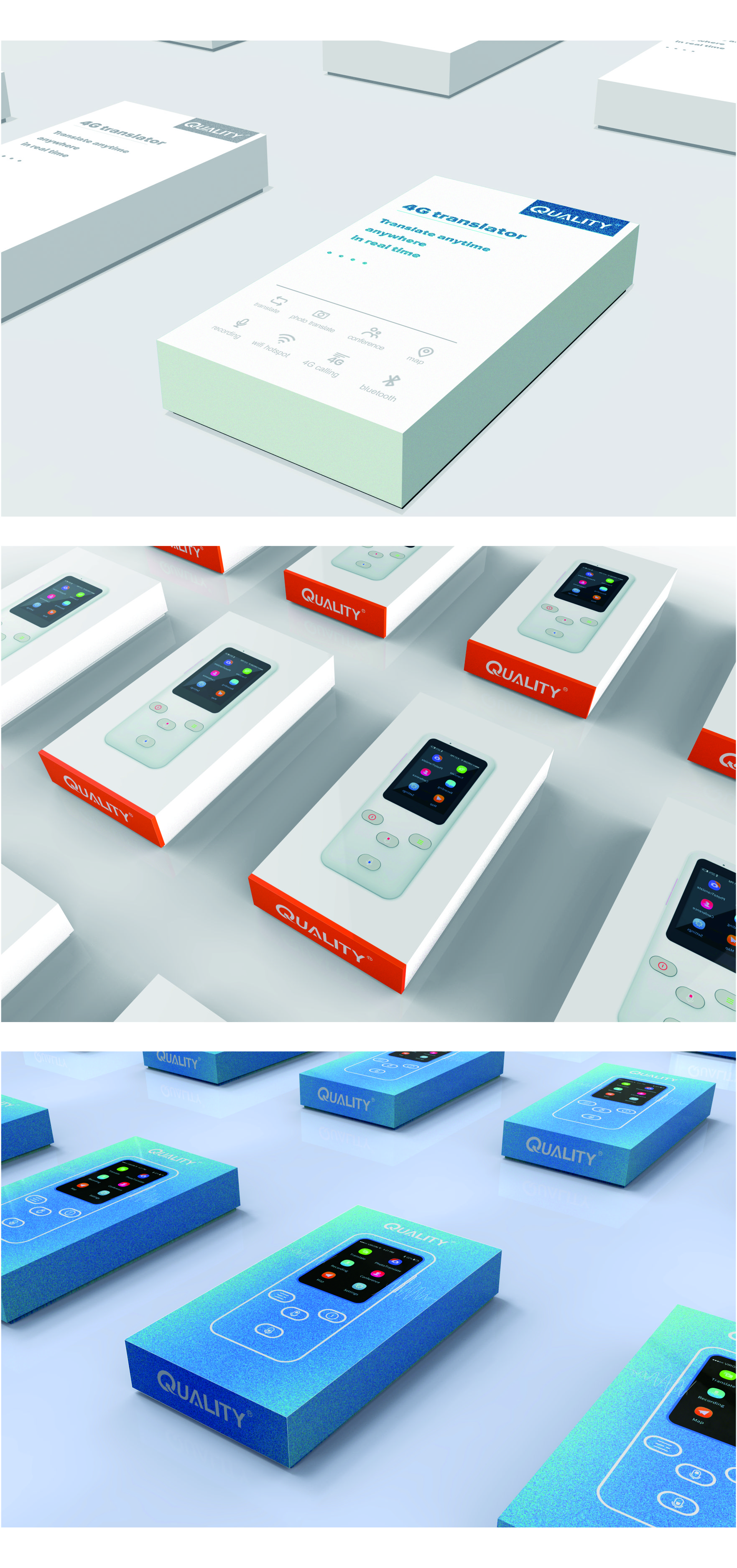 Electronic product packaging, translator packaging，