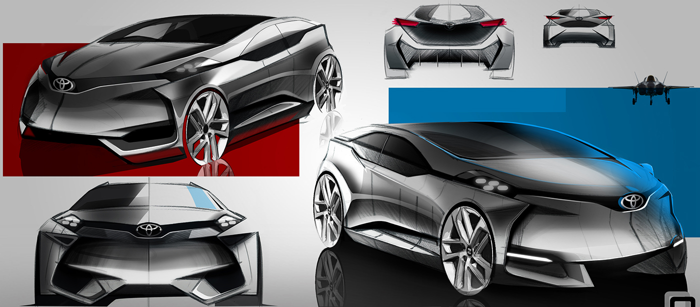 Automatic design，Hand drawn rendering，Visual design，Fashionable and beautiful，industrial design，