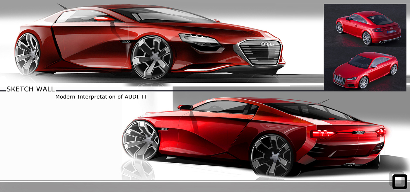 Automatic design，Hand drawn rendering，Visual design，Fashionable and beautiful，industrial design，