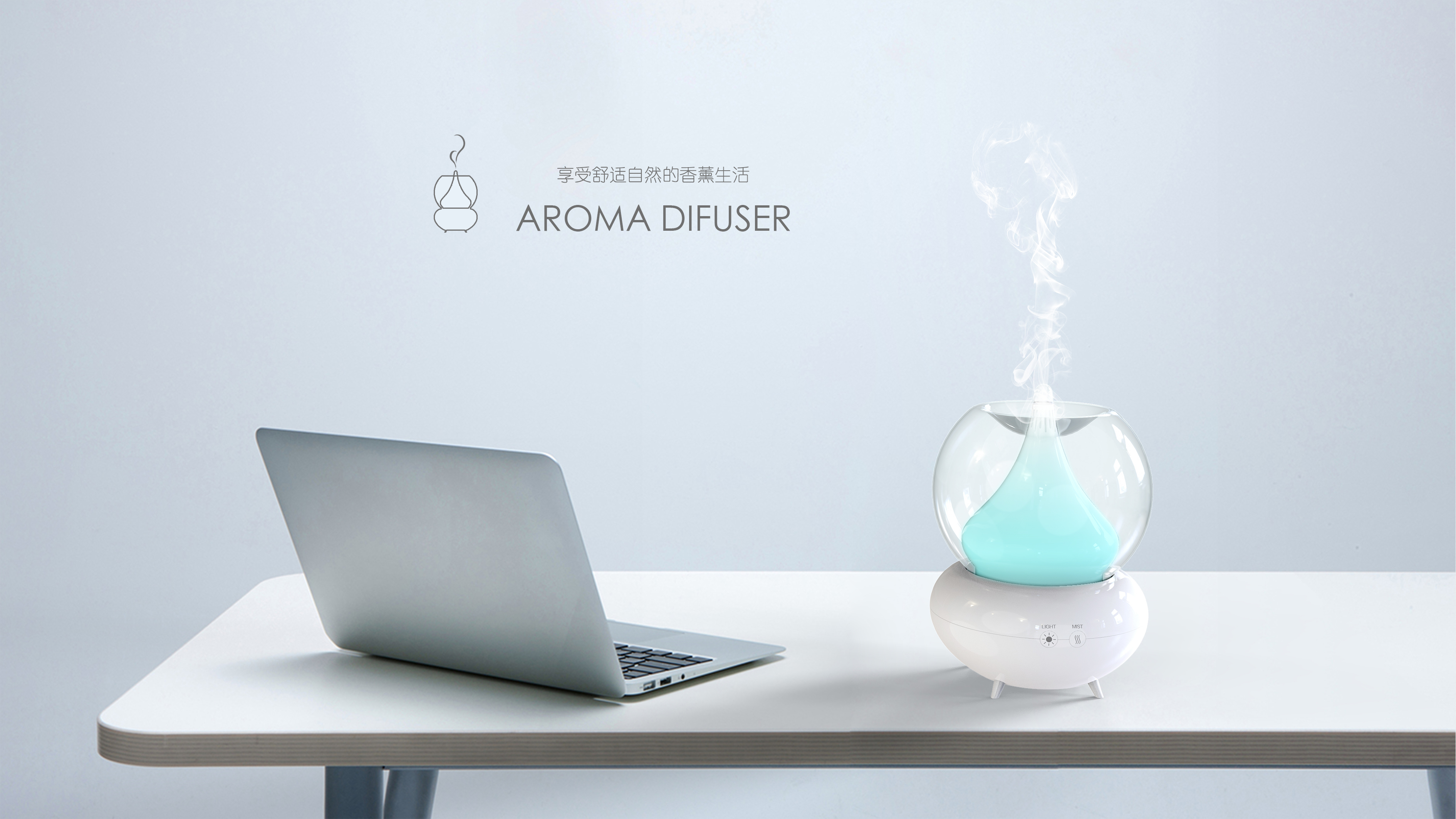 Aromatherapy lamp, colorful transformation, night lamp，