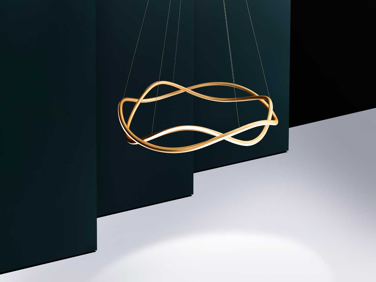 Three dimensional bending technology，industrial design，a chandelier，