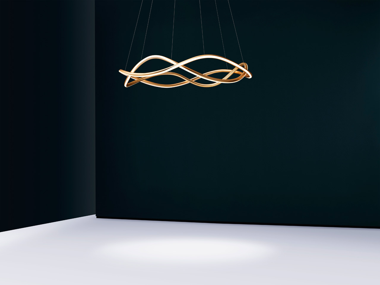 Three dimensional bending technology，industrial design，a chandelier，