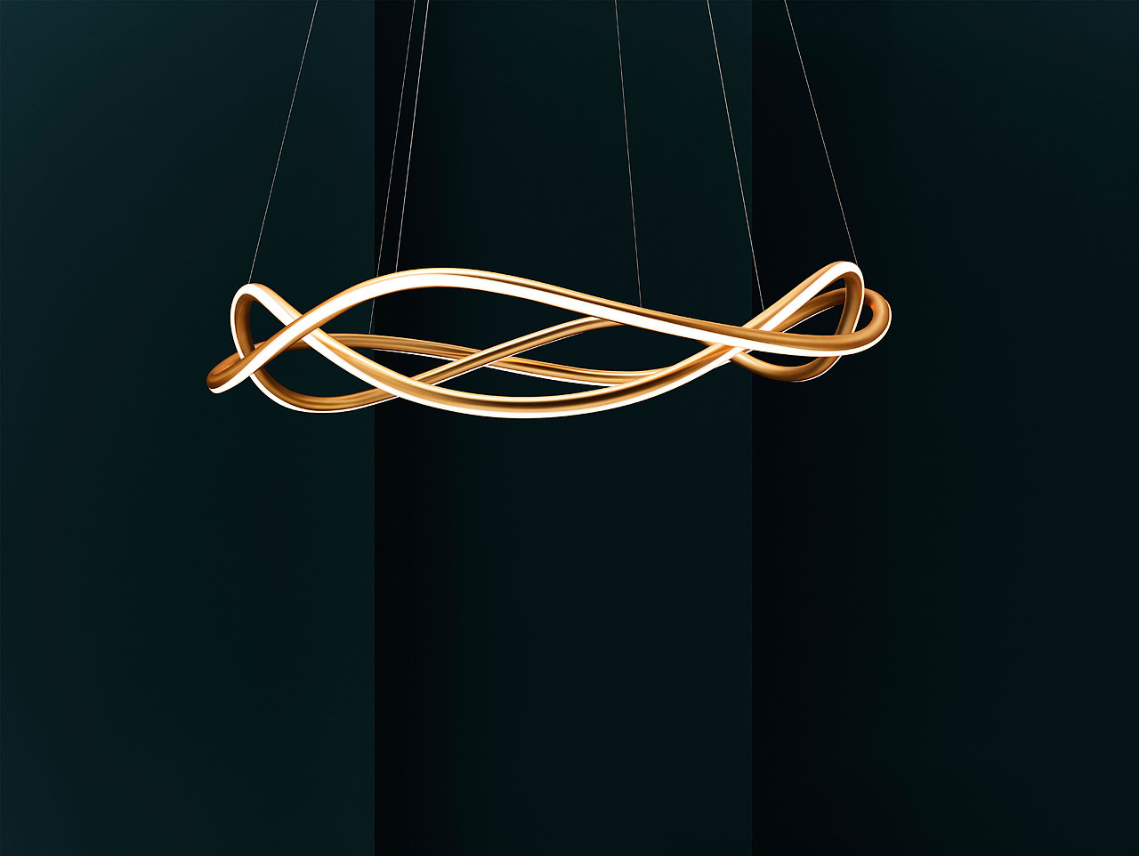 Three dimensional bending technology，industrial design，a chandelier，
