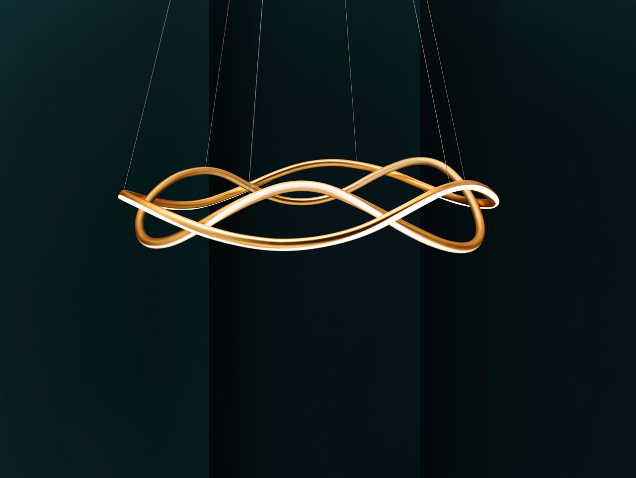 Three dimensional bending technology，industrial design，a chandelier，