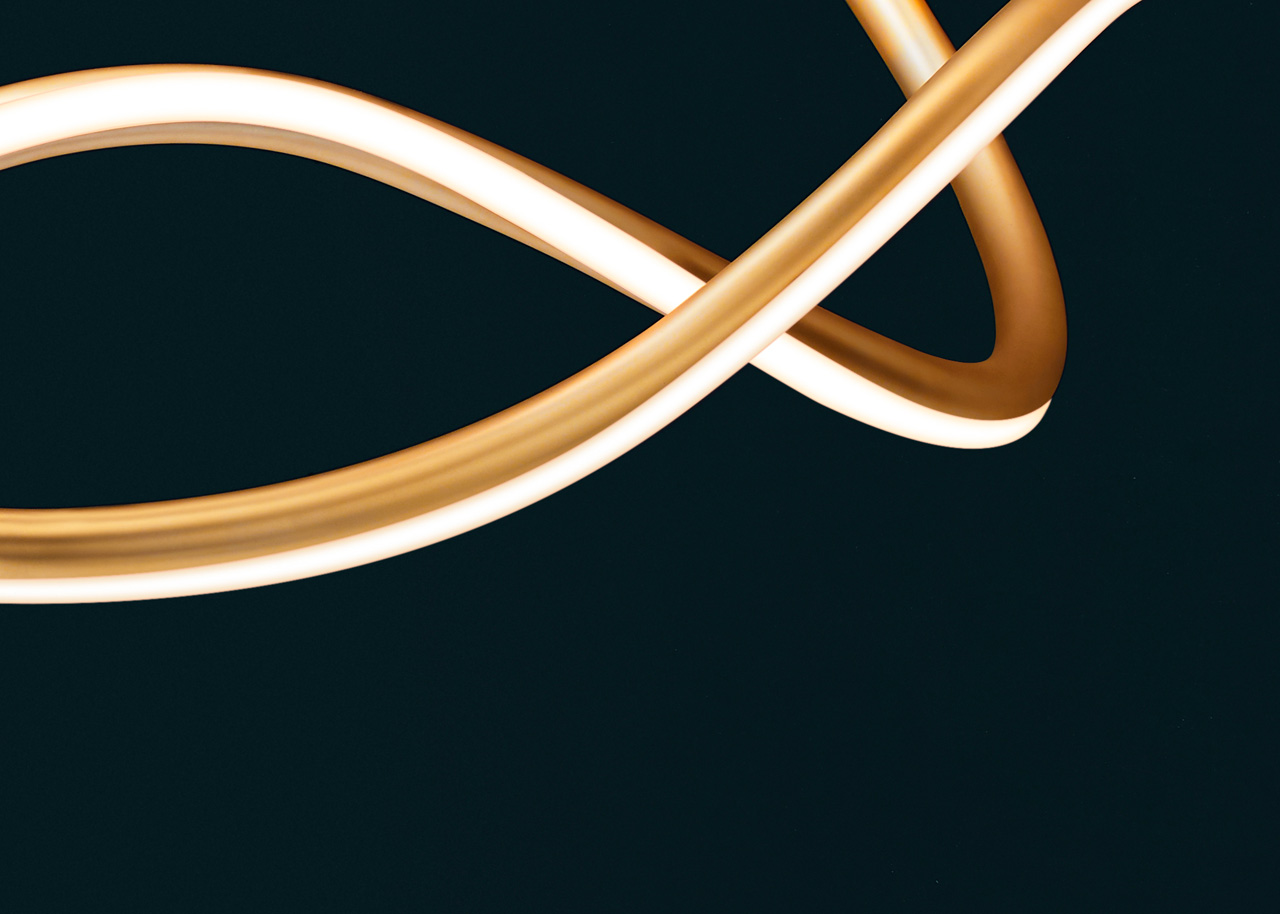 Three dimensional bending technology，industrial design，a chandelier，