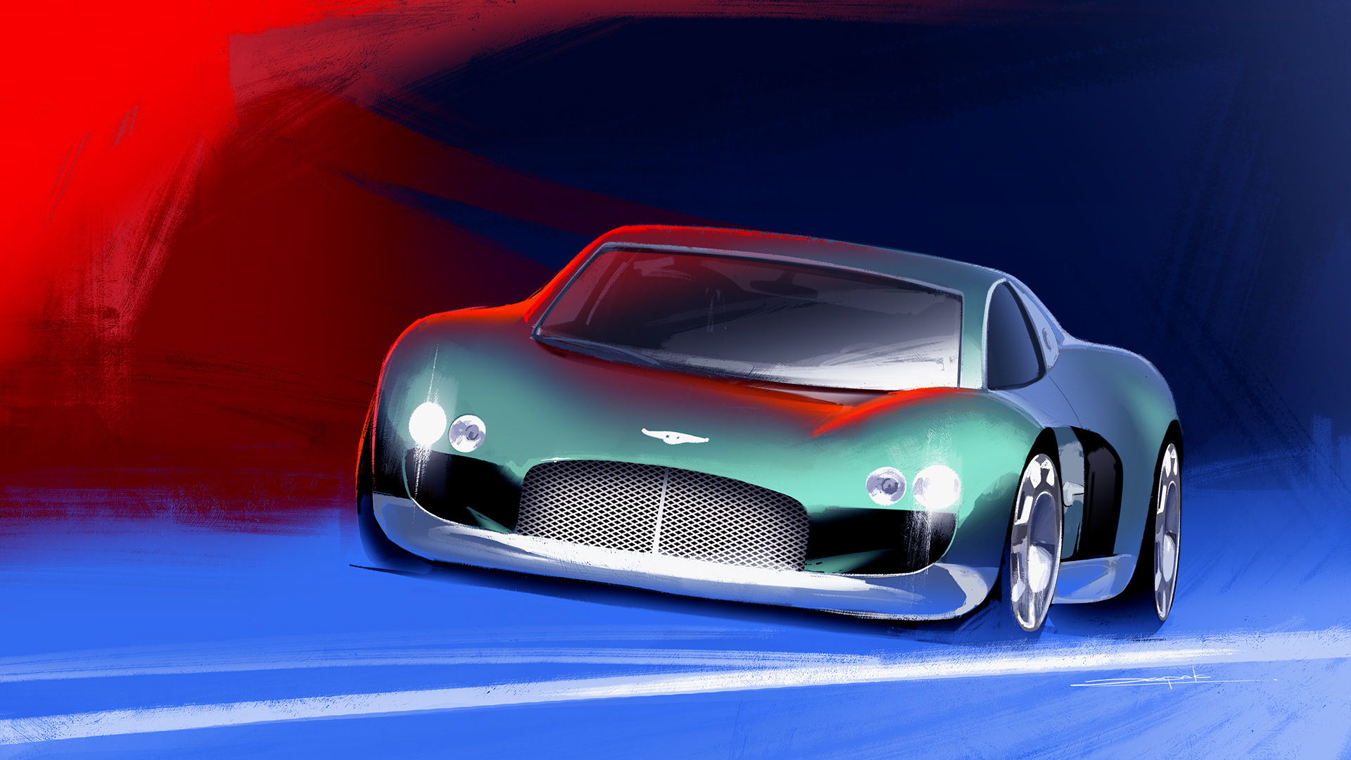 Hand drawn，automobile，